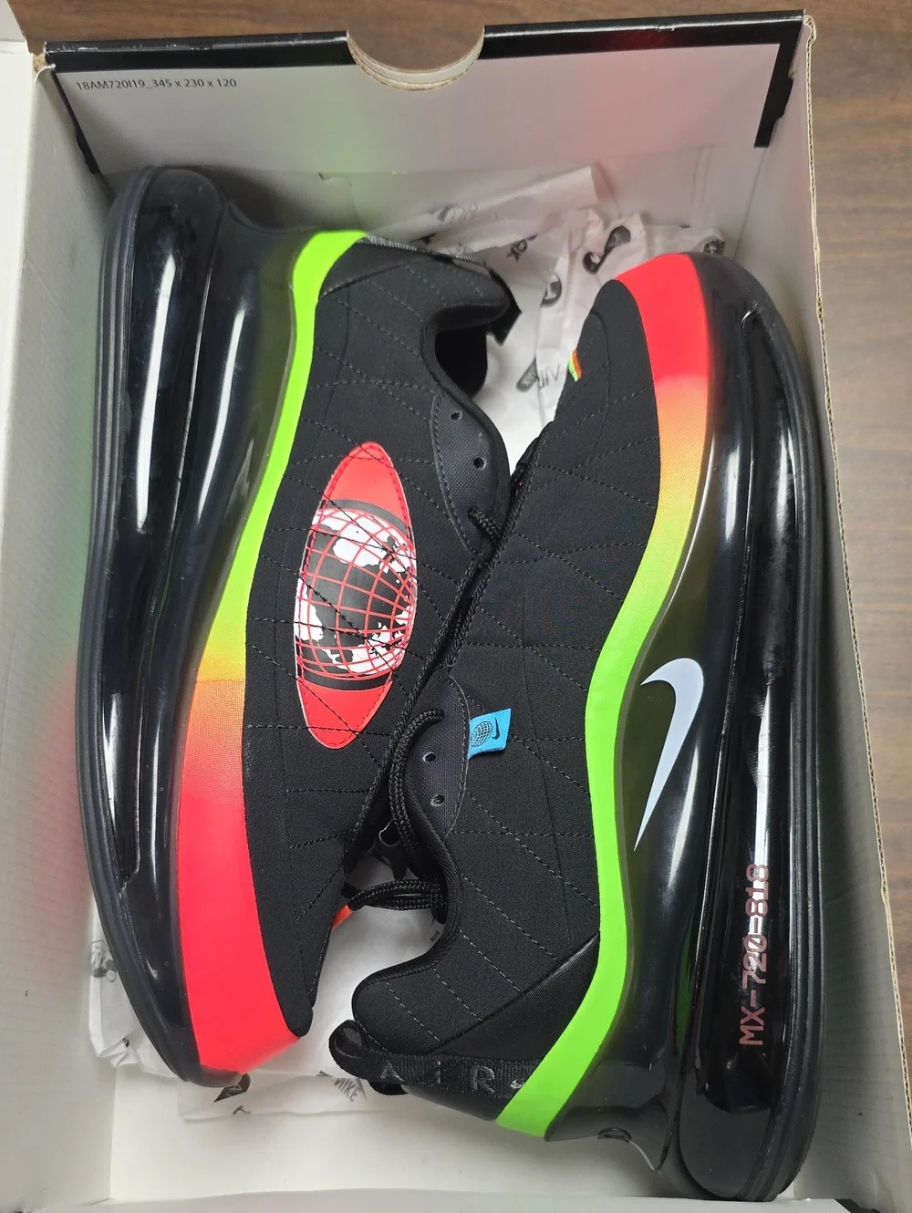 Nike Air Max MX-720-818 Worldwide Pack CT1282-001 Men's 9.5
